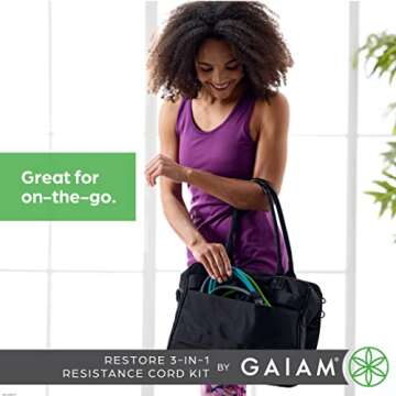 Gaiam Resistance Band Kit for Customizable Intensity