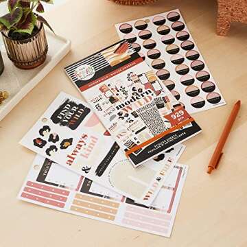 The Happy Planner Sticker Pack for Calendars, Journals and Projects –Multi-Colour, Easy Peel – Scrapbook Accessories – Modern Wild Theme – 30 Sheets, 929 Stickers Total