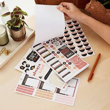 The Happy Planner Sticker Pack for Calendars, Journals and Projects –Multi-Colour, Easy Peel – Scrapbook Accessories – Modern Wild Theme – 30 Sheets, 929 Stickers Total