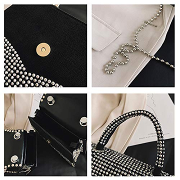 DEEPMEOW Rhinestone Crossbody Bag for Women - Stylish and Elegant