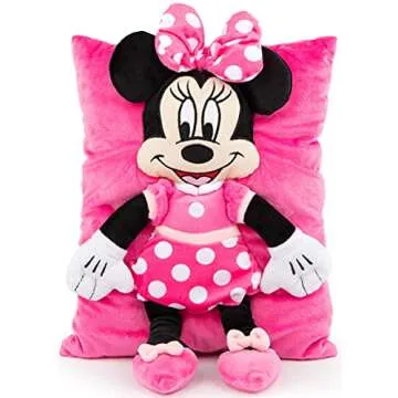 Disney Minnie Mouse 3D Snuggle Pillow - Super Soft, Cute Design for Kids!