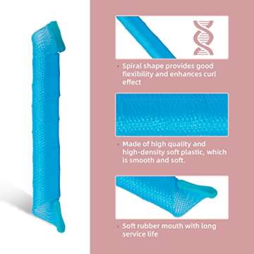 60pcs Heatless Hair Curlers Kit for Effortless Curls