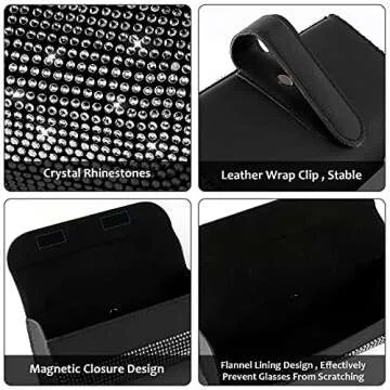 Accmor Bling Sunglasses Holder - Stylish Car Accessory