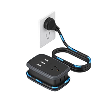 NTONPOWER Travel Power Strip - Portable, USB & Outlets for Travel