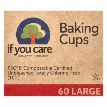 If You Care Large Unbleached Baking Cups for Eco-Friendly Baking