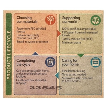 If You Care Large Unbleached Baking Cups for Eco-Friendly Baking