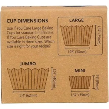 If You Care Large Unbleached Baking Cups for Eco-Friendly Baking