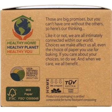 If You Care Large Unbleached Baking Cups for Eco-Friendly Baking