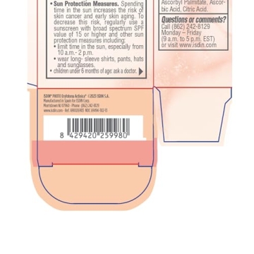 ISDIN Eryfotona Actinica Zinc Oxide and 100% Mineral Sunscreen Broad Spectrum SPF 50+, No White Cast, Suitable for Sensitive Skin, travel-size (1.7 Fl Oz)