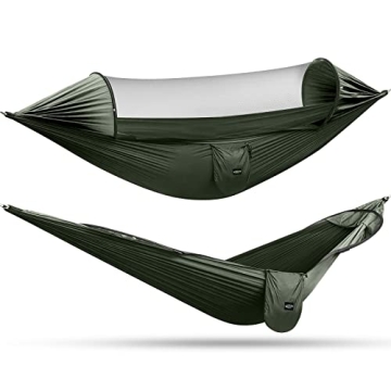 G4Free Large Camping Hammock with Mosquito Net for Outdoor Use