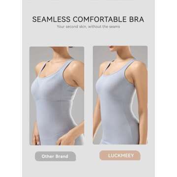 LUCKMEEY Bras for Women No Underwire Push Up Wireless Bra Seamless Bras Full Coverage Supportive Everyday Bras with Lift