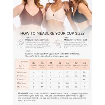 LUCKMEEY Bras for Women No Underwire Push Up Wireless Bra Seamless Bras Full Coverage Supportive Everyday Bras with Lift