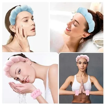 Zkptops Spa Headband Set for Women - Soft & Stylish Skincare Accessories