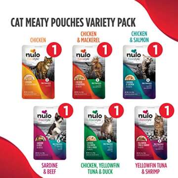 Nulo Freestyle Cat & Kitten Wet Cat Food Pouch, Premium All Natural Grain-Free Soft Cat Food Topper ...