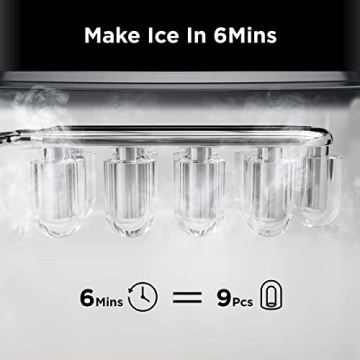 Silonn Ice Maker: Fast Ice Production & Self-Cleaning
