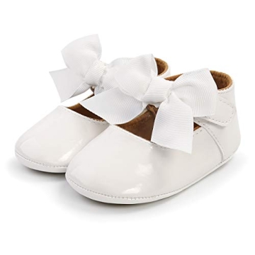 LAFEGEN Baby Girls Non-Slip Mary Jane Flats for Infants