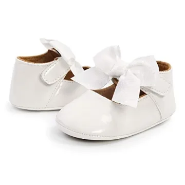 LAFEGEN Baby Girls Non-Slip Mary Jane Flats for Infants