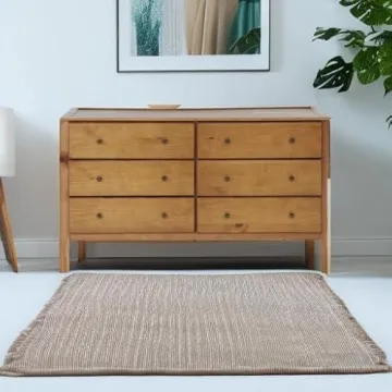 Solid Wood Shaker 6-Drawer Dresser with Walnut Finish