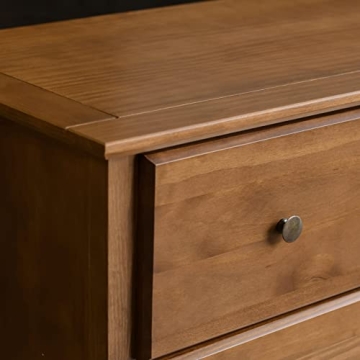 Solid Wood Shaker 6-Drawer Dresser with Walnut Finish