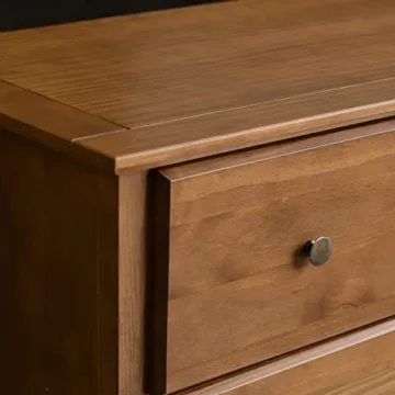 Solid Wood Shaker 6-Drawer Dresser with Walnut Finish