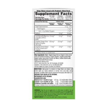 Wellements Organic Probiotic for Infant Gas Relief and Health