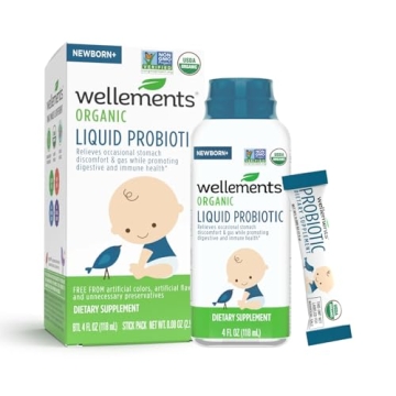 Wellements Organic Probiotic for Infant Gas Relief and Health