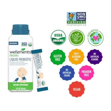 Wellements Organic Probiotic for Infant Gas Relief and Health