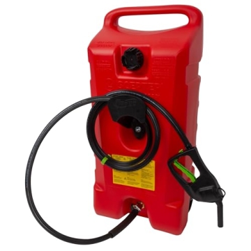 Scepter Portable Gas Fuel Tank w/ Siphon Pump - 14 Gallon Efficiency