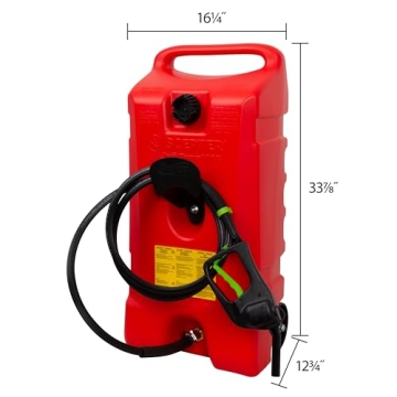 Scepter 14-Gallon Portable Gas Tank with Pump - Safe & Easy