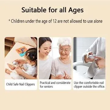 Electric Nail Clipper with Light & 2 Speeds for Safe Grooming