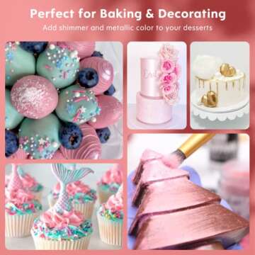 Luster Dust Edible Set - 4 Vibrant Food-Grade Colors