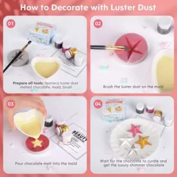 Luster Dust Edible Set - 4 Vibrant Food-Grade Colors