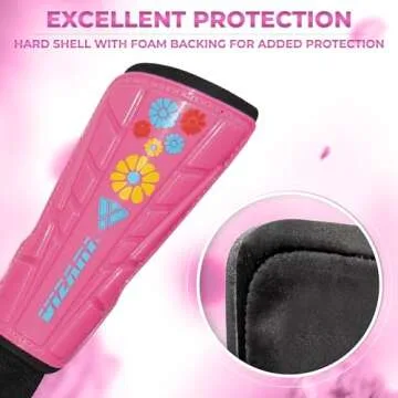 Vizari Blossom Kids Soccer Shin Guards for Girls - Stylish & Protective