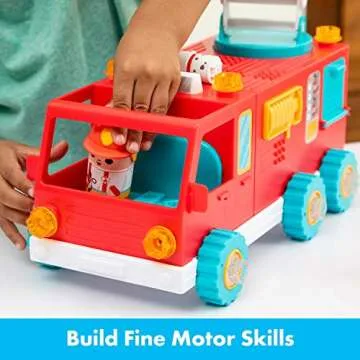 Build & Play Fire Truck STEM Toy for Kids 3+