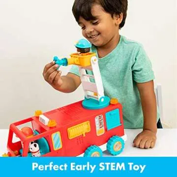 Build & Play Fire Truck STEM Toy for Kids 3+