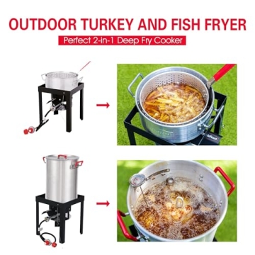 CreoleFeast Turkey Fryer Combo for Perfect Outdoor Cooking