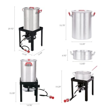 CreoleFeast Turkey Fryer Combo for Perfect Outdoor Cooking