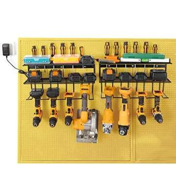 YueTong Power Tool Organizer for Tool Storage,Drill Holer Wall Mount,Storage Rack for Garage Organiz...