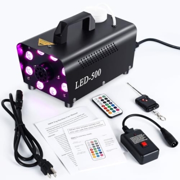 500W Fog Machine with 13 LED Lights and Remote Control