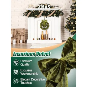 Elegant Velvet Christmas Wreath for Holiday Decorations