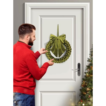 Elegant Velvet Christmas Wreath for Holiday Decorations
