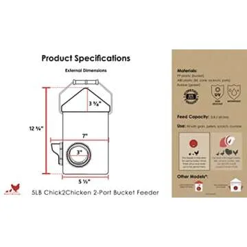 Versatile RentACoop Chick2Chicken 5lb Feeder for All Birds