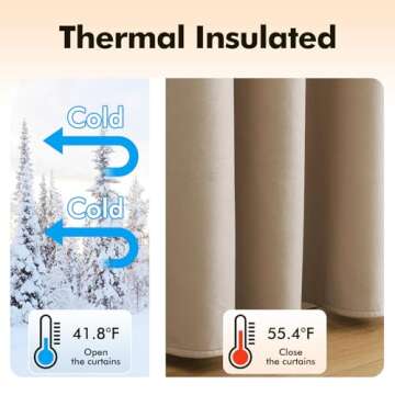 MIULEE Velvet Blackout Curtains for Elegant Home Decor 52x84