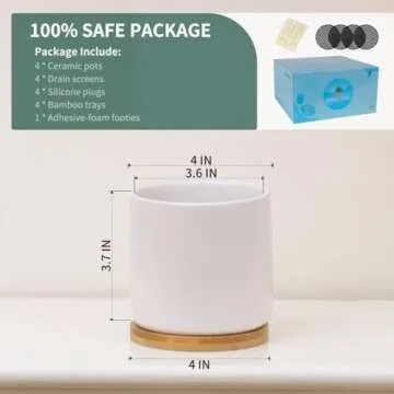 Adorable White Ceramic Planters for Indoor Plants