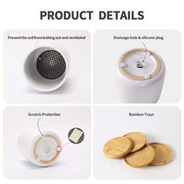 Adorable White Ceramic Planters for Indoor Plants