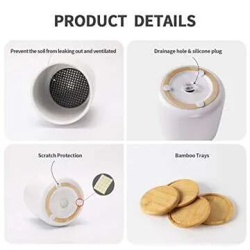 Adorable White Ceramic Planters for Indoor Plants