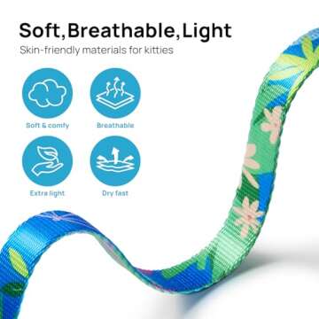 Adjustable Escape Proof Cat Harness and Leash Set