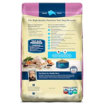 Blue Buffalo Life Protection Formula Small Breed Puppy Dry Dog Food with DHA, Vital Nutrients & Anti...