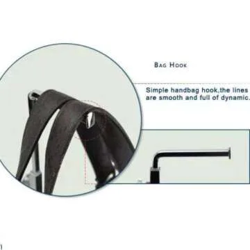 Single Hook Adjustable Purse Display Stand Metal Adjustable Handbag Bag Display Rack Holder…
