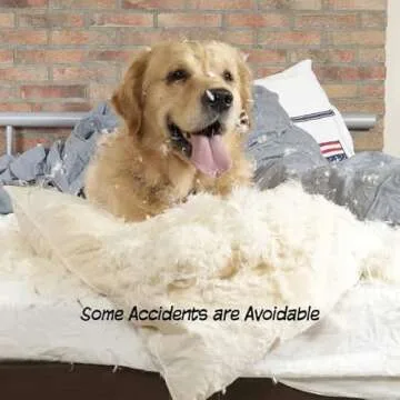 Pet Gate - 3-Panel Indoor Foldable Dog Fence for Stairs, Hallways, or Doorways - 54x24-Inch Retractable Wood Freestanding Dog Gates by PETMAKER (Gray)